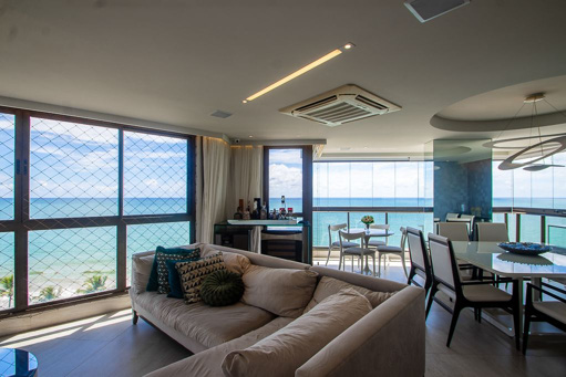Apartamento com 3 quartos mobiliadíssimo para alugar em Boa Viagem