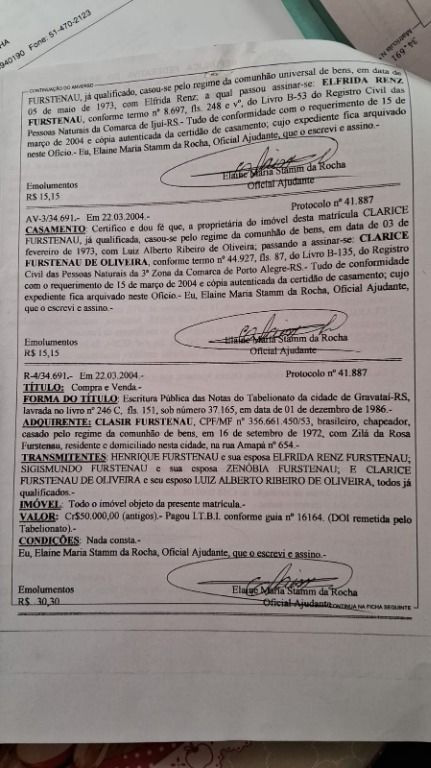 Foto cadastro cód. 48656