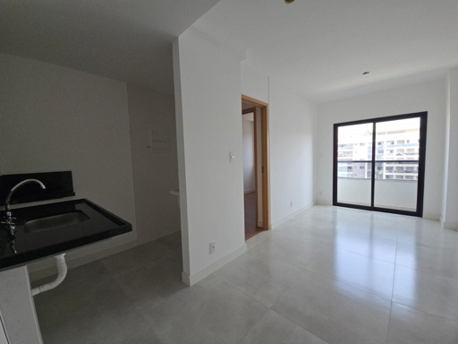 Sala e cozinha em conceito aberto