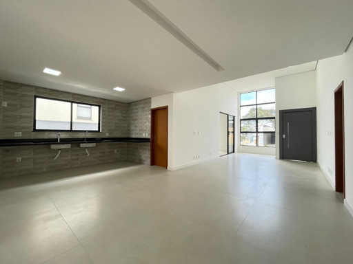 Sala com harmoniosa integração de ambientes