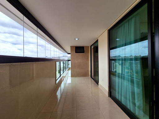 varanda gourmet com acesso para a suite