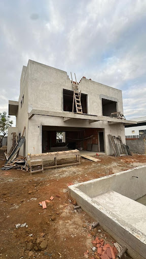 Fachada em construção