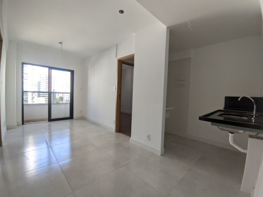 Sala e cozinha em conceito aberto