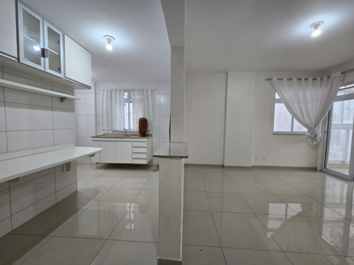 Sala e cozinha em conceito aberto