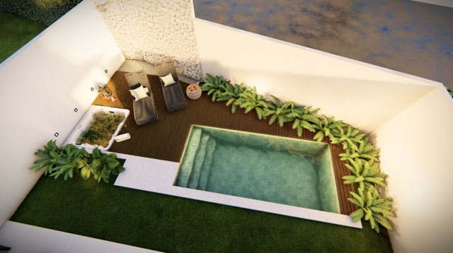 Quintal - piscina não será entregue