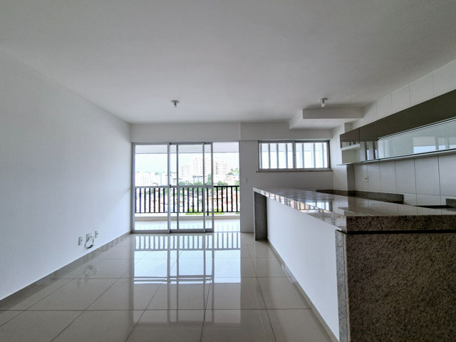 Sala 2 ambientes integrada a varanda