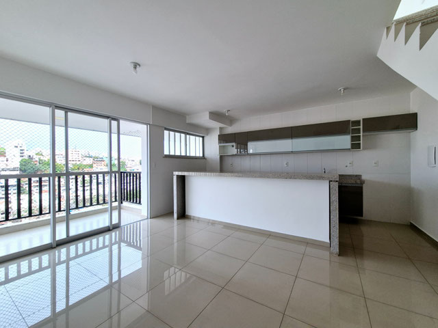 Sala integrada a varanda