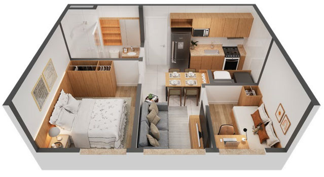 CONFIGURAÇÃO DO APARTAMENTO