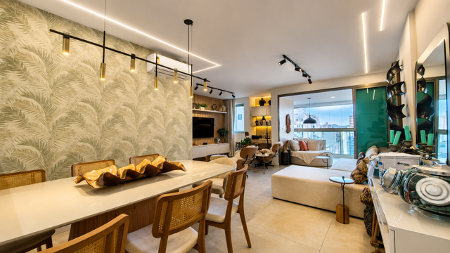 SALA E QUARTOS COM AR CONDICIONADO