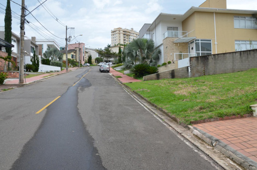 rua interna do condomínio