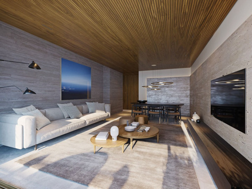 sala ampla para 2 ambientes