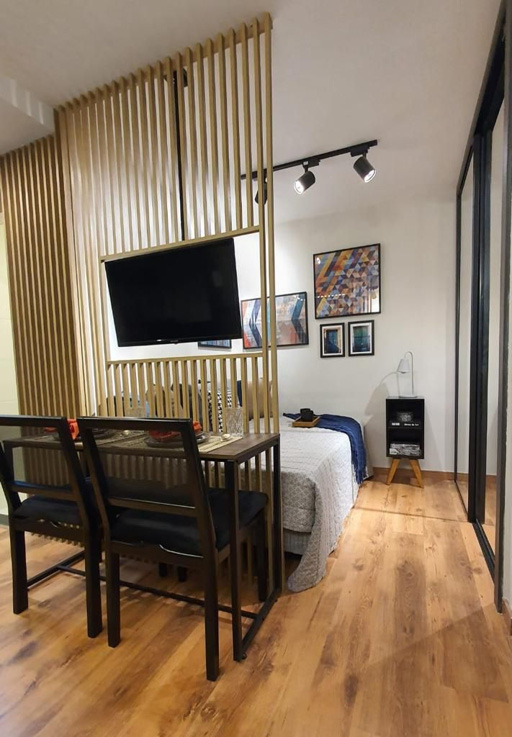 Separação entre quarto e sala