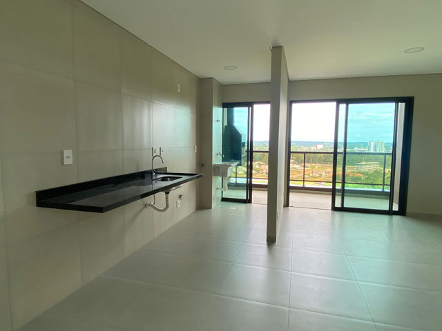 cozinha integrada com a sala