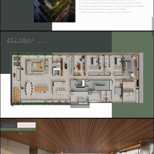 Apartamento de alto padrão com vista definitiva para o Parque Vaca Brava - Foto