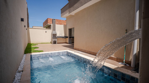 Casa térrea 3 quartos no Jardim Gramado com piscina e área gourmet - Foto