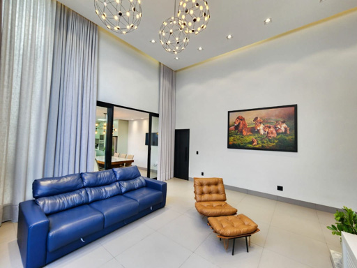 Casa térrea mobiliada e decorada à venda em condomínio fechado Portal do Sol Green em Goiânia-GO. - Foto