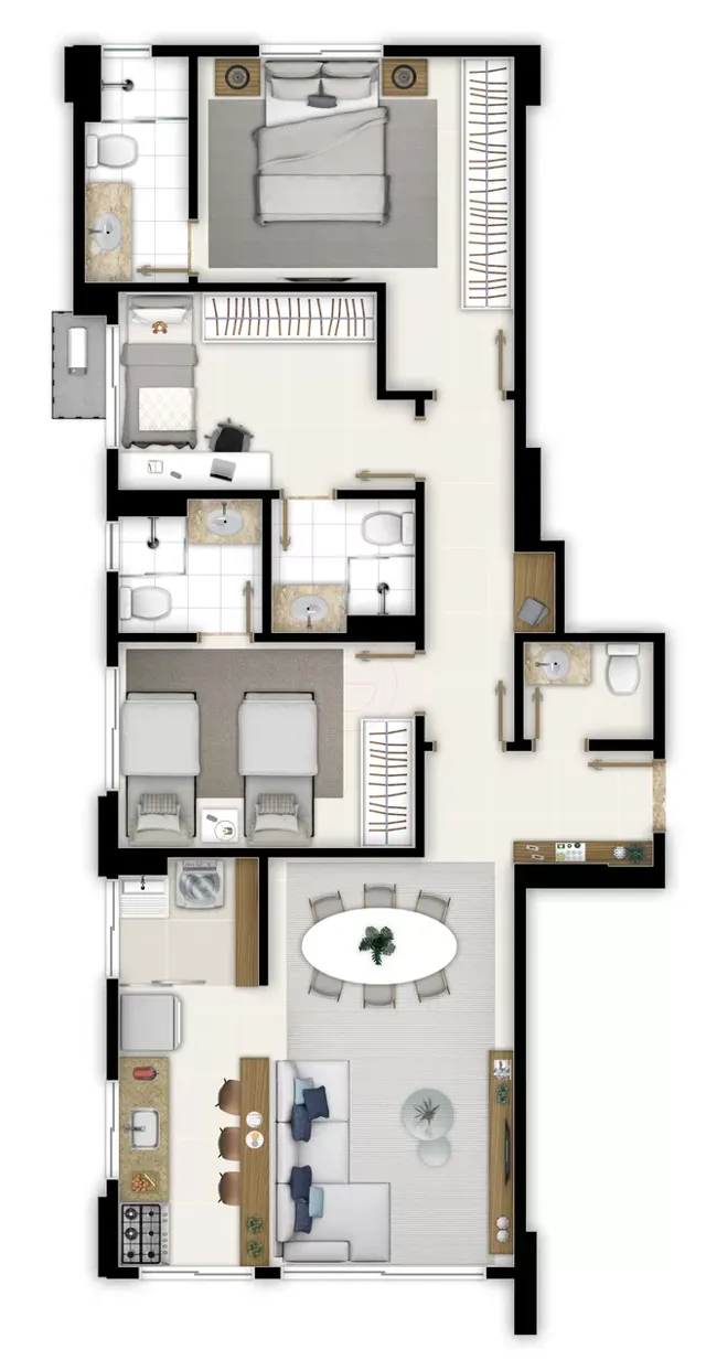 Apartamento para locação 03 SUITES, Setor Leste Universitário, Goiânia, GO - Foto