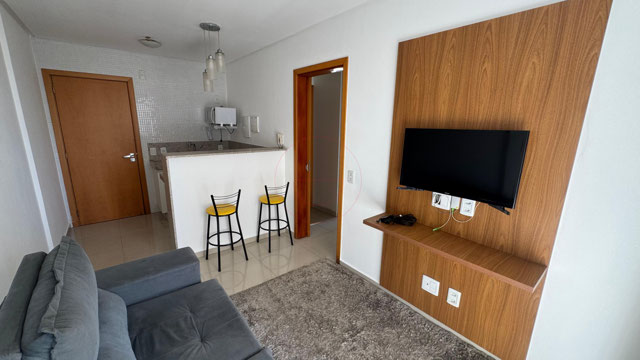 Flat Mobiliado para Alugar ao Lado do Flamboyant | Conforto e Praticidade no Alto da Glória - Foto