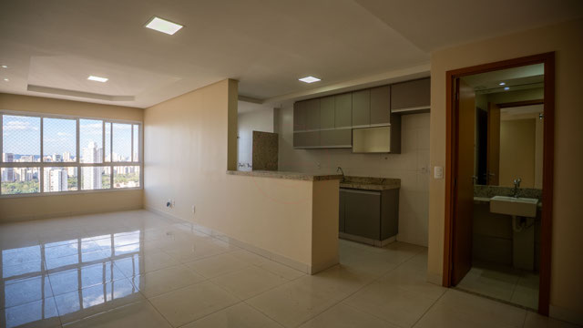 Apartamento de 3 quartos para Locação, conforto e uma localização que valoriza o seu dia a dia no Setor Bueno. - Foto