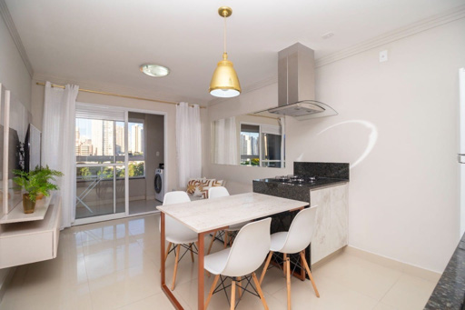Apartamento de 1 quarto Mobiliado para Venda no Terra One Jardim América em Goiânia -GO - Foto