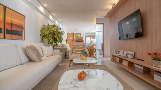 Apartamento 3 quartos com suíte 77m² e 2 vagas com lazer completo - Foto