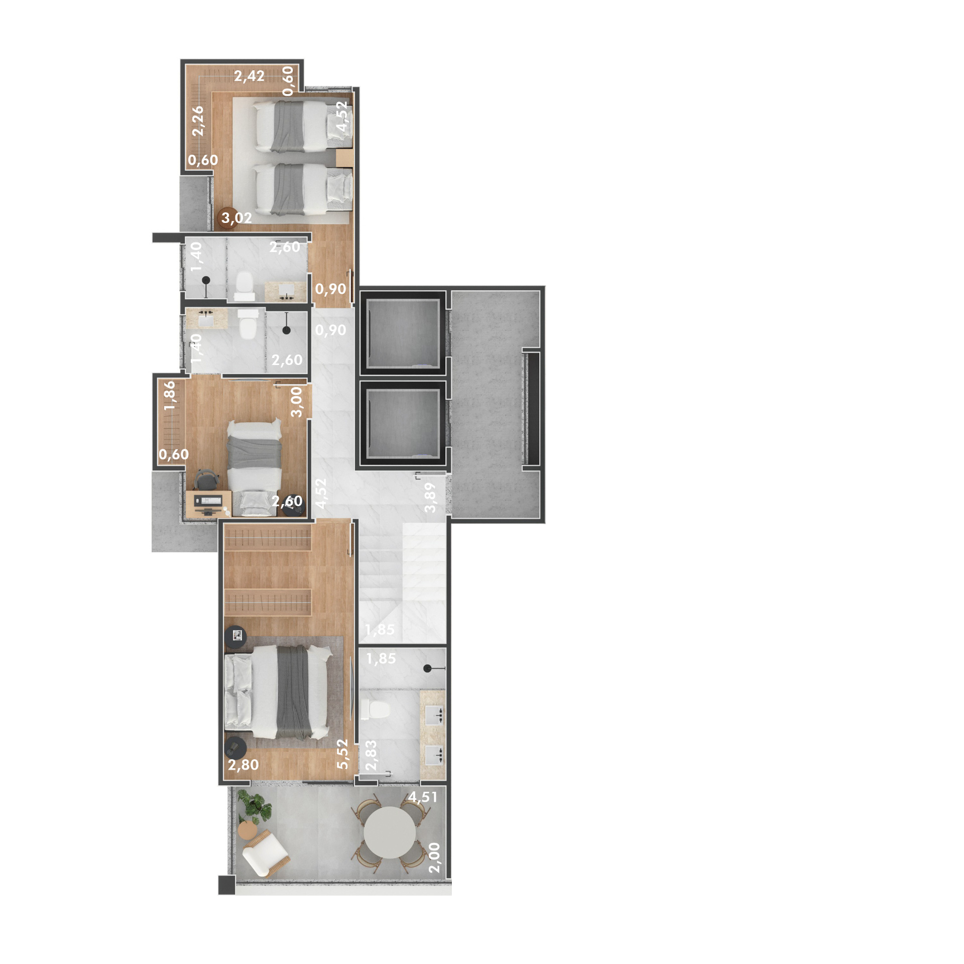 Santa Helena: cobertura 3 suítes, 160m², 3 vagas., foto 4