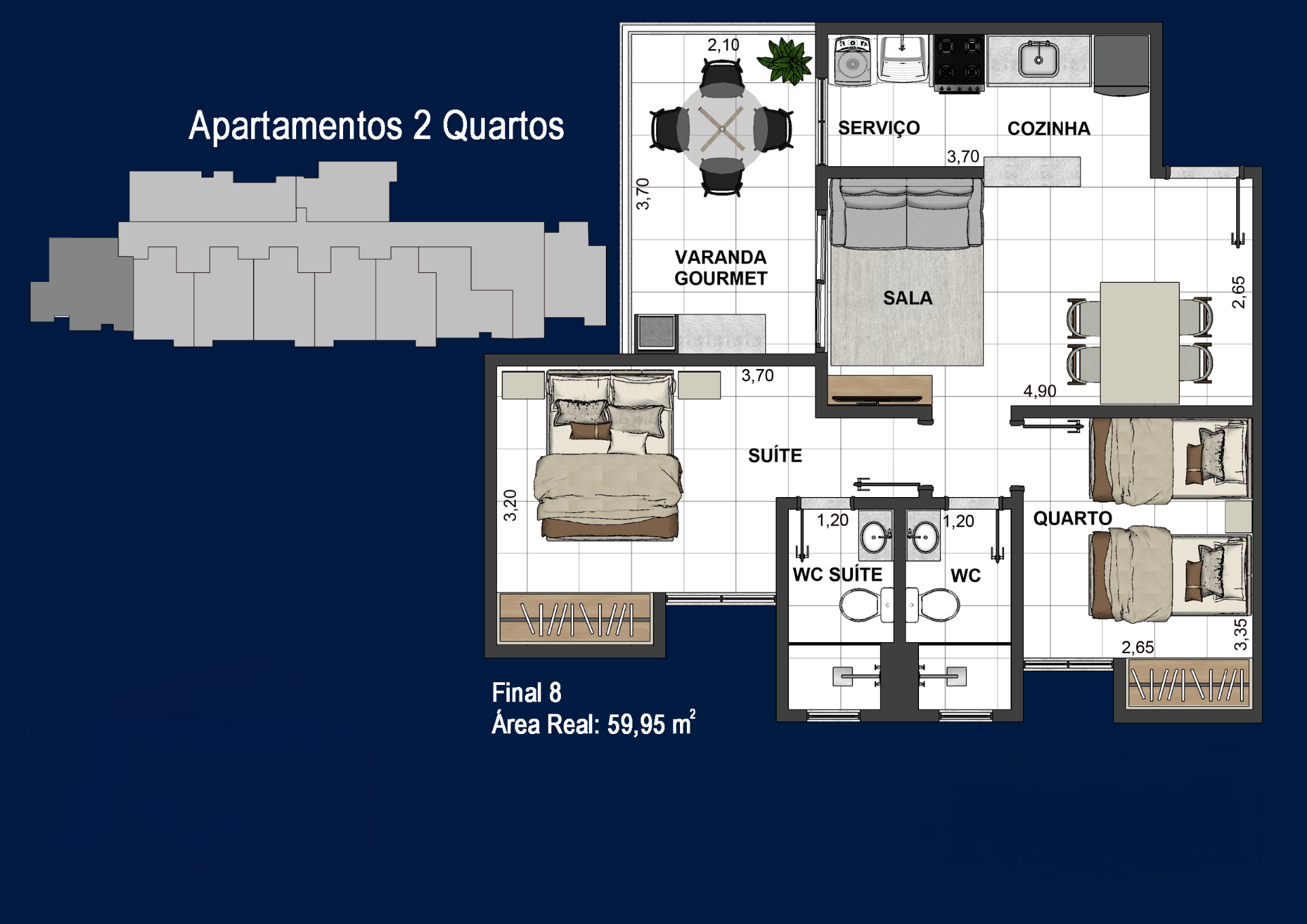 Apartamento em São Mateus. 2 quartos, 1 vaga., foto 2
