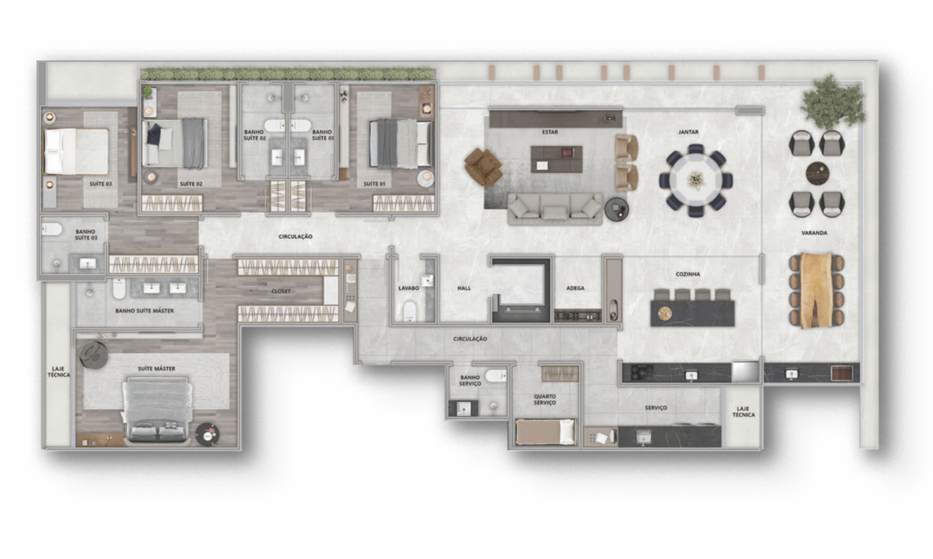 Centro: apartamento amplo. 4 suítes, 4 vagas., foto 6