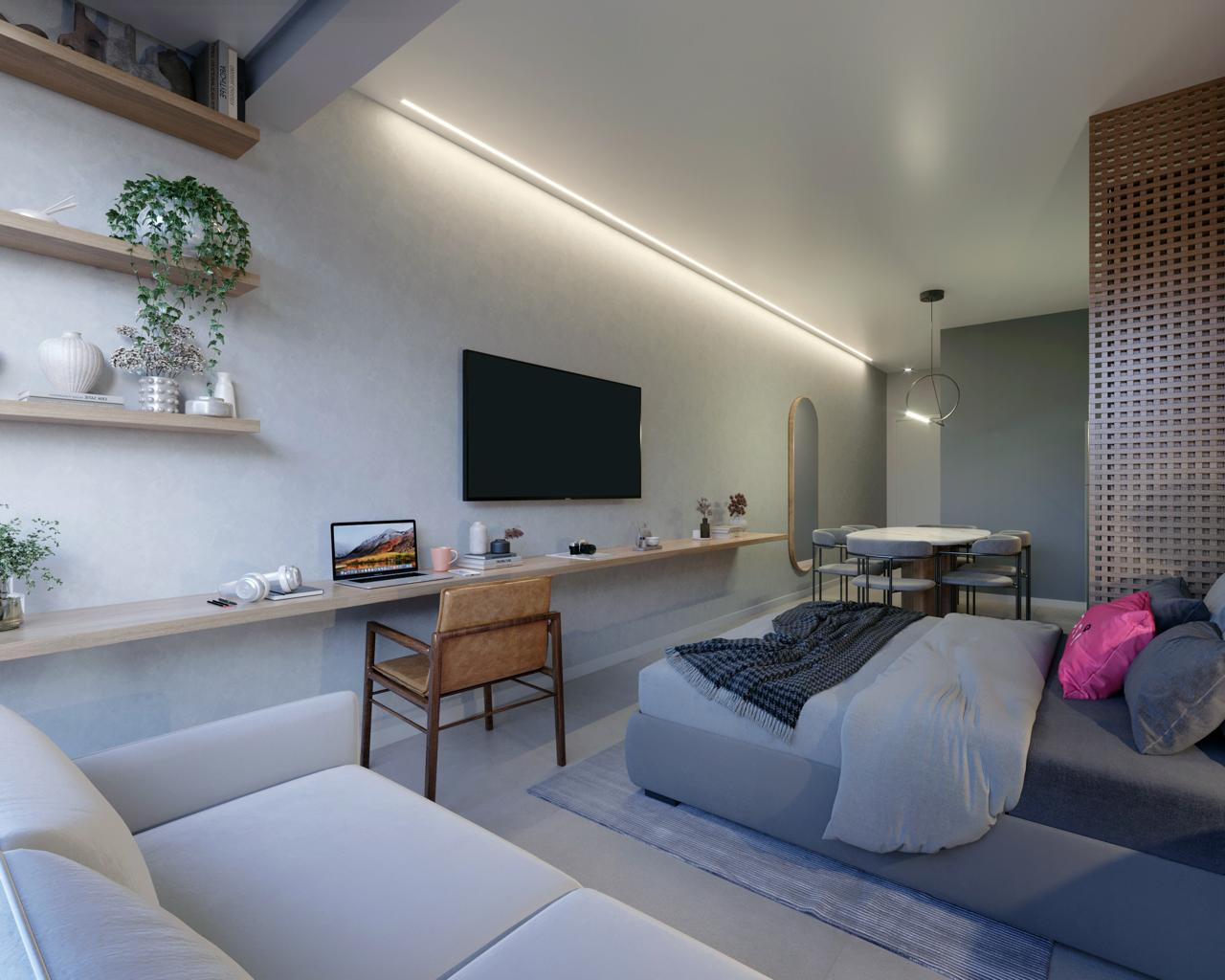 Studio Centro, 27m². Perfeito para o dia a dia., foto 1