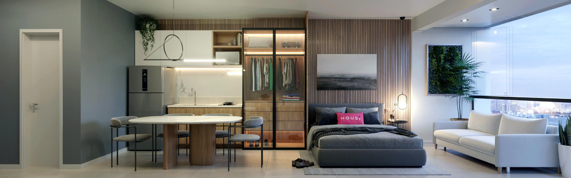 Studio Centro, 27m². Perfeito para o dia a dia., foto 2
