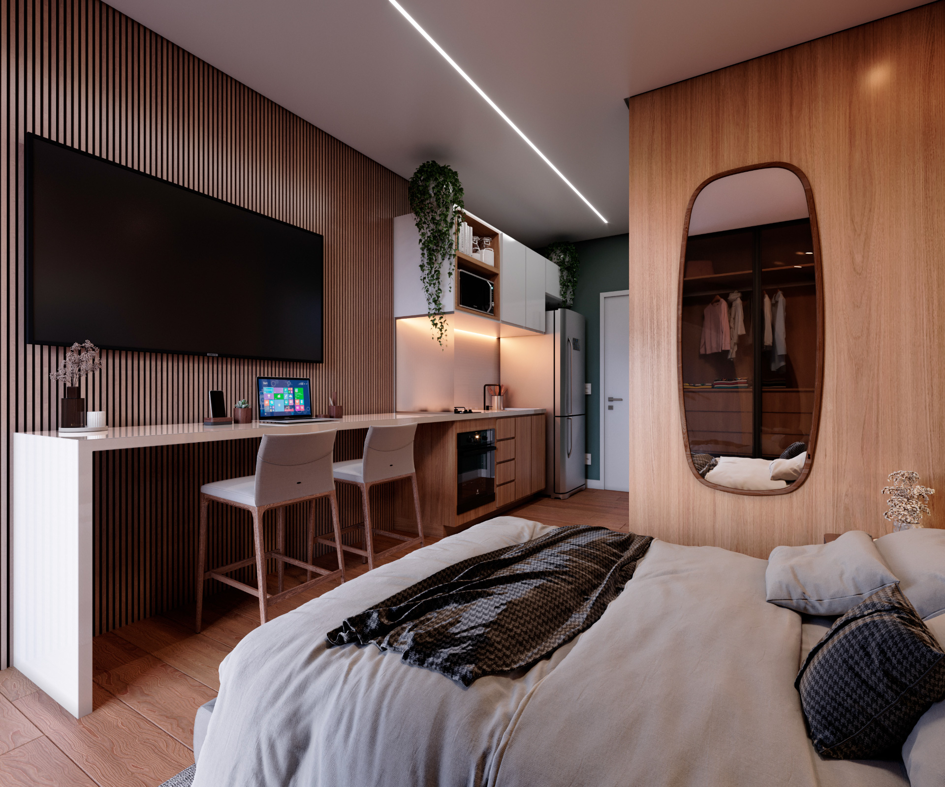 Studio no Centro. Ideal para investir ou morar., foto 4