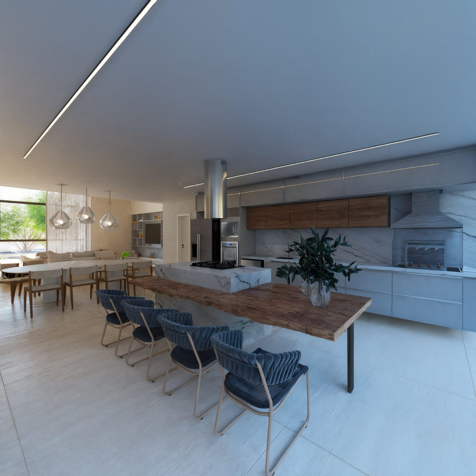 Casa linear com 3 suítes, área verde nos fundos., foto 3