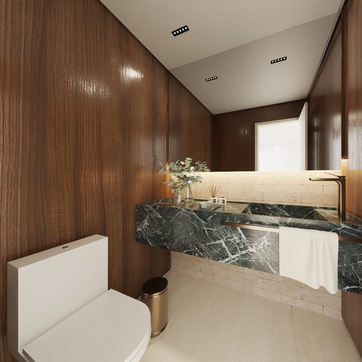 Casa linear com 3 suítes, área verde nos fundos., foto 7