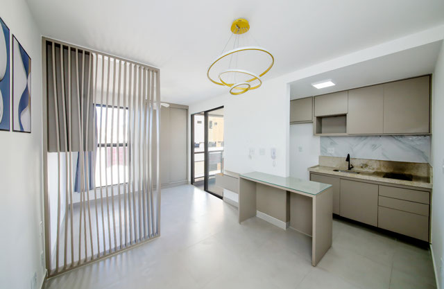 Perto da UFJF, studio com 43m².