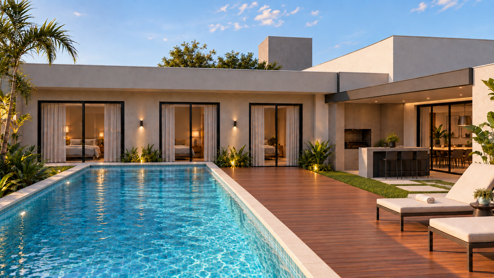 Vina Del`Mar: casa linear, área externa, 3 quartos., foto 5